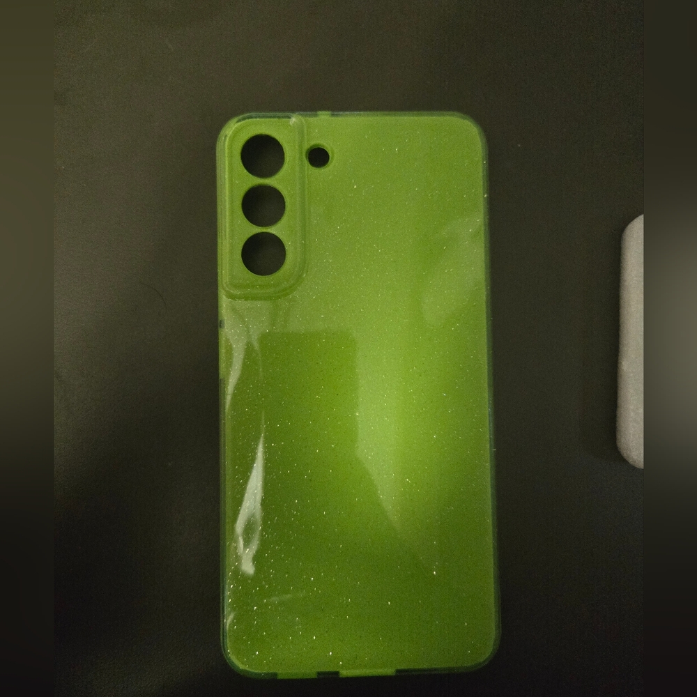 S24 plus glitter lime green case